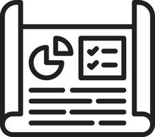 Business Project Sketch Line Icon vector