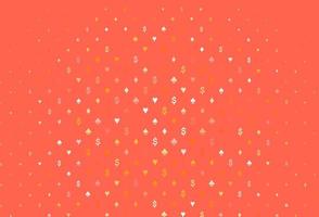 Light yellow, orange vector layout with elements of cards.