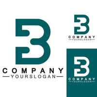 vector de logotipo de letra b, logotipo de empresa de letra b, diseño de logotipo b creativo único y moderno, icono de vector basado en inicial b mínimo.