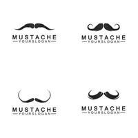 Mustache Vector icon logo design template