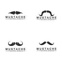 Mustache Vector icon logo design template