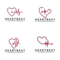 art design health medical heartbeat pulse vector