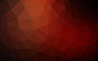 Dark Red vector polygonal background.