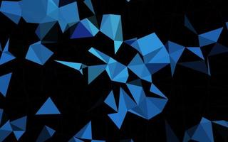 Dark BLUE vector triangle mosaic texture.