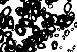 plantilla de vector blanco y negro con círculos.
