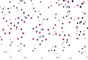 Light Purple vector background with triangles, circles, cubes.