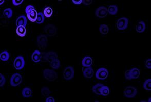 Dark Purple vector template with circles.