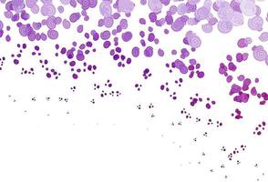 Light Purple vector background with curved circles.