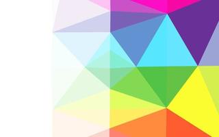 Light Multicolor, Rainbow vector abstract mosaic backdrop.