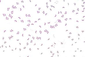 Light Pink vector backdrop with music notes.