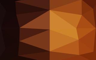 Dark Orange vector abstract mosaic background.