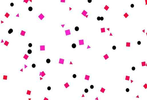 Light Pink vector pattern in polygonal style with circles.
