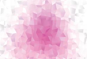 Light Pink vector shining triangular background.
