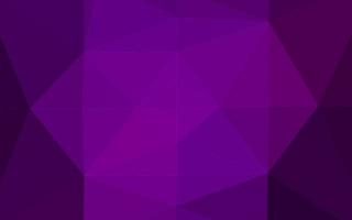 Dark Purple vector shining triangular background.