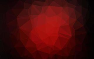 Dark Red vector polygonal background.