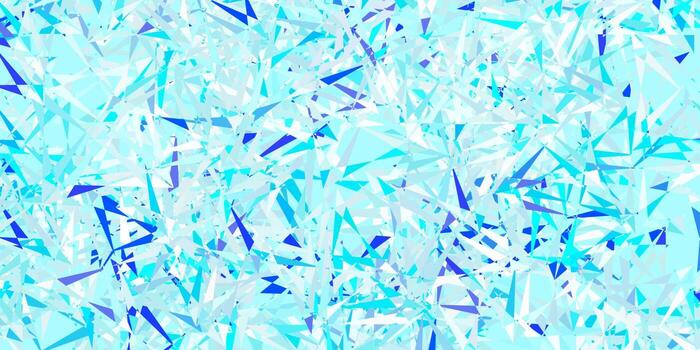 Light blue vector layout with triangle forms.