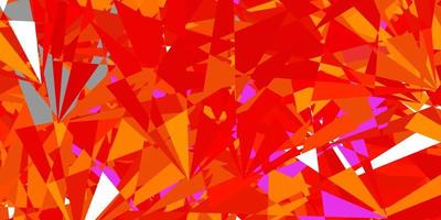 Dark orange vector pattern with polygonal shapes.