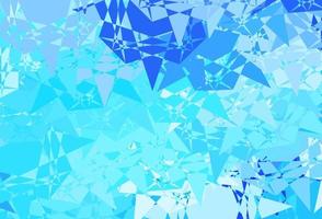 Light BLUE vector background with triangles.