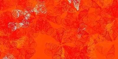 Light orange vector pattern with curves.