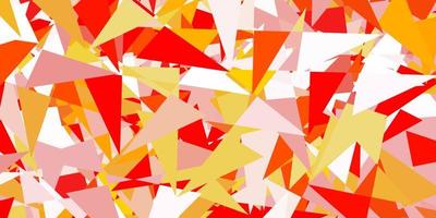 Light orange vector background with polygonal forms.