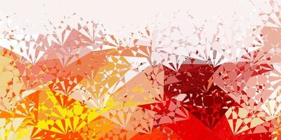 Light Orange vector pattern with polygonal shapes.