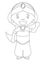 Fairy Tale Coloring Pages vector