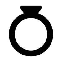 icono de vector de anillo de diamantes que es adecuado para el trabajo comercial y modificarlo o editarlo fácilmente