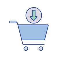 Cart download Vector icon which is suitable for commercial work and easily modify or edit it