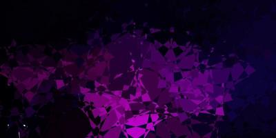 Dark Pink vector background with polygonal forms.