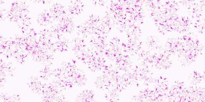 Light pink vector pattern with colored snowflakes.