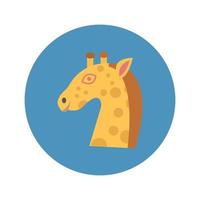 Giraffe animal Vector icon which is suitable for commercial work and easily modify or edit it