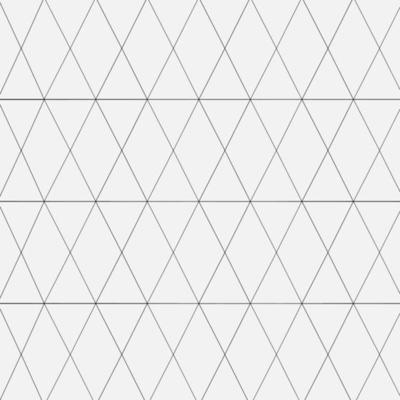 Endless triangle and rhombus pattern , Monochrome triangle background , Editable stroke