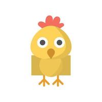 icono de vector de pájaro pollito que es adecuado para el trabajo comercial y modificarlo o editarlo fácilmente