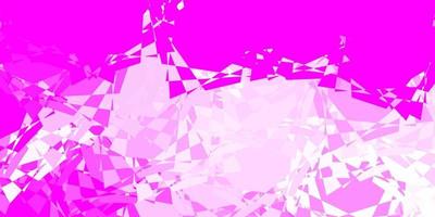 Light Pink vector background with polygonal forms.