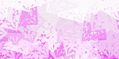 Light Pink vector template with triangle shapes.