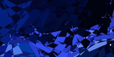 Dark Pink, Blue vector background with triangles.