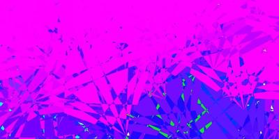 Dark Pink, Blue vector texture with random triangles.