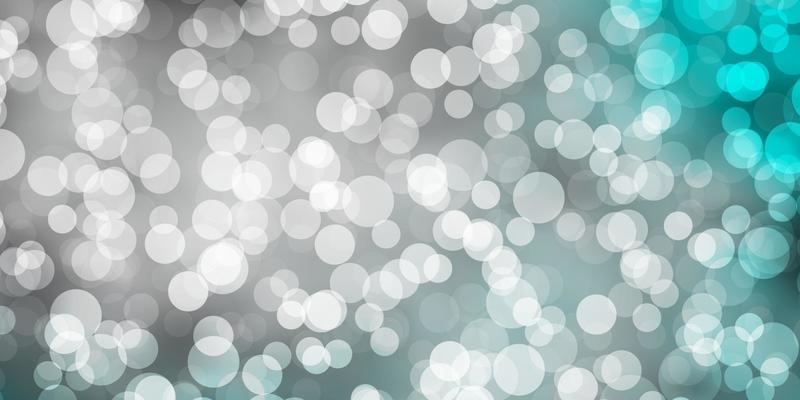 Light Blue, Green vector pattern with circles.