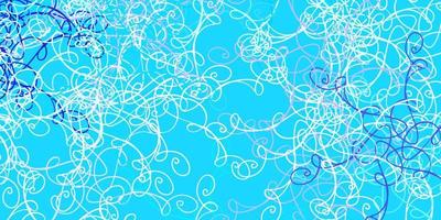 Light Pink, Blue vector background with bent lines.