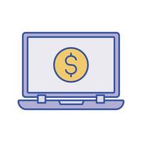 Online Payment Vector icon which is suitable for commercial work and easily modify or edit it