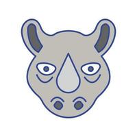 Rhino animal Vector icon which is suitable for commercial work and easily modify or edit it