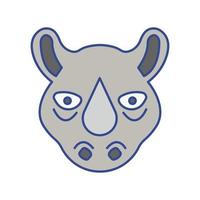 Rhino animal Vector icon which is suitable for commercial work and easily modify or edit it