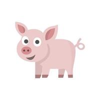 icono de vector de animal piggy que es adecuado para el trabajo comercial y modificarlo o editarlo fácilmente