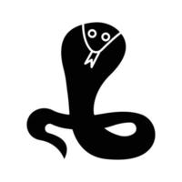 icono de vector animal de serpiente que es adecuado para el trabajo comercial y modificarlo o editarlo fácilmente