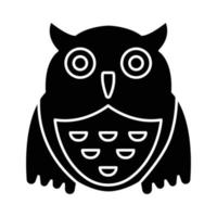 Owl bird animal Vector icon which is suitable for commercial work and easily modify or edit it