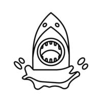 Shark attack Vector icon which is suitable for commercial work and easily modify or edit it