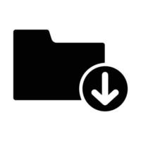 Folder Download Vector icon which is suitable for commercial work and easily modify or edit it