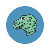 Dinosaur animal Vector icon which is suitable for commercial work and easily modify or edit it