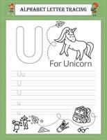 Alphabet tracing worksheet A-Z writing