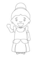 Fairy Tale Coloring Pages vector